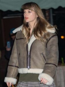 Taylor Swift Shearling Leather Jacket 