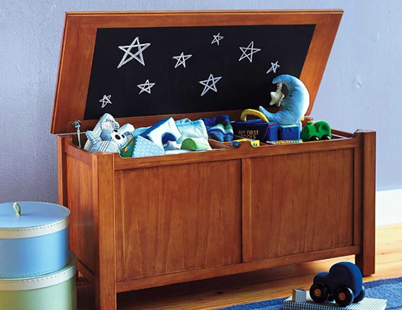 Wood Toy Box for Kids