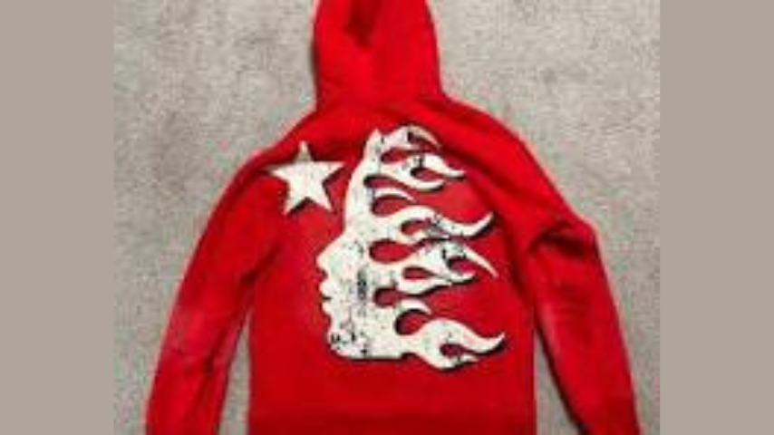 Men's red hellstar hoodie