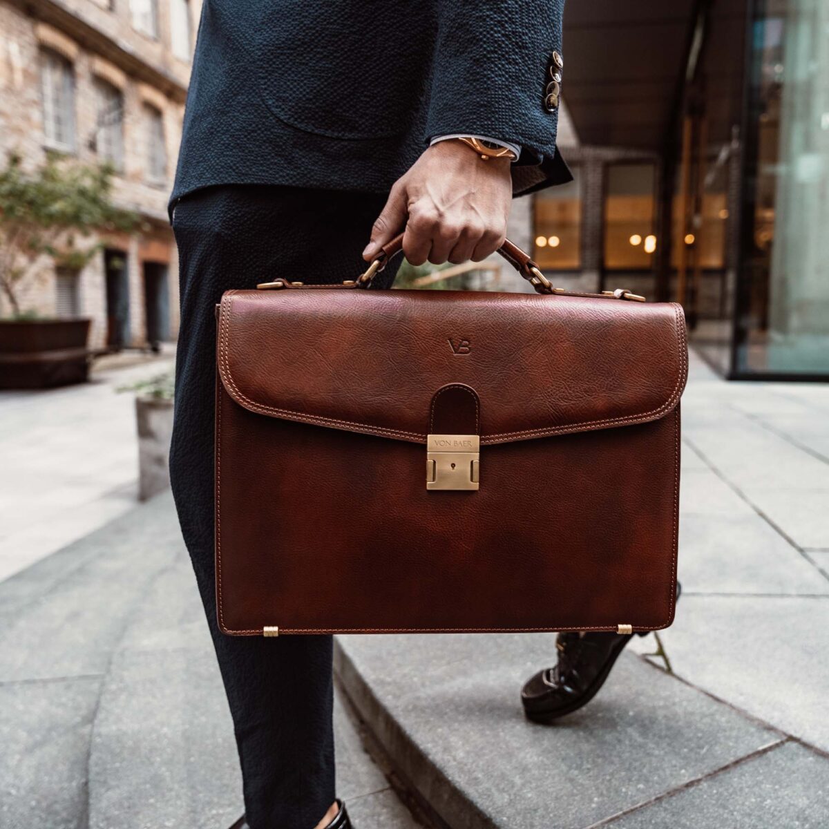 men's leather briefcase