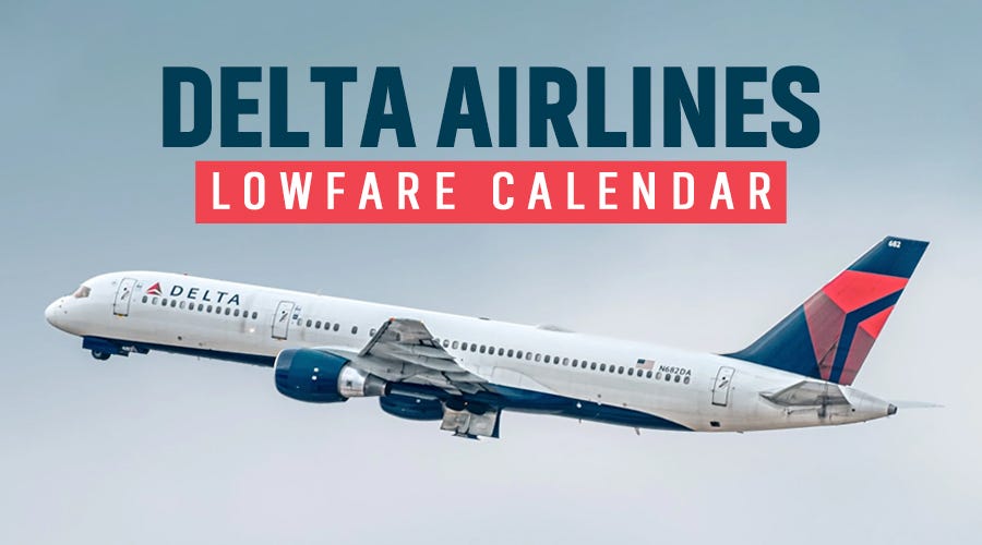 Delta airline low fare calendar