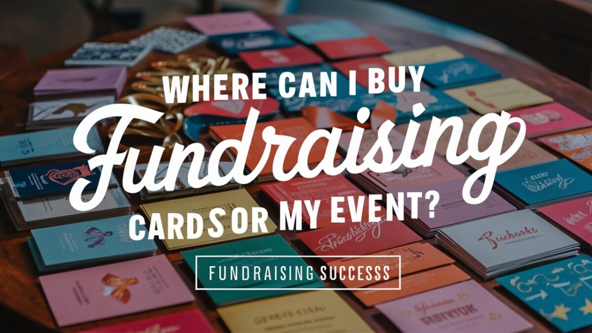 Where can I buy fundraising cards for my event?