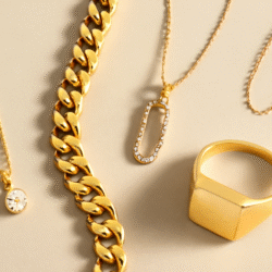 Yellow gold jewellery