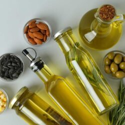 vegetable oil in drums