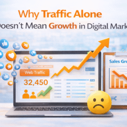 traffic alone doesn't mean growth in digital marketing