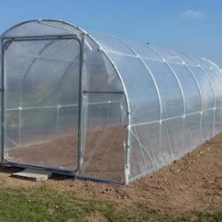 Clear greenhouse plastic