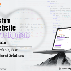 Custom website development in Noida for responsive and SEO-friendly business websites