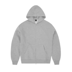 Corteiz London Stitch Zip Hoodie Grey