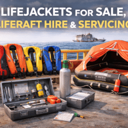 Lifejackets for sale with liferaft hire and professional liferaft servicing equipment