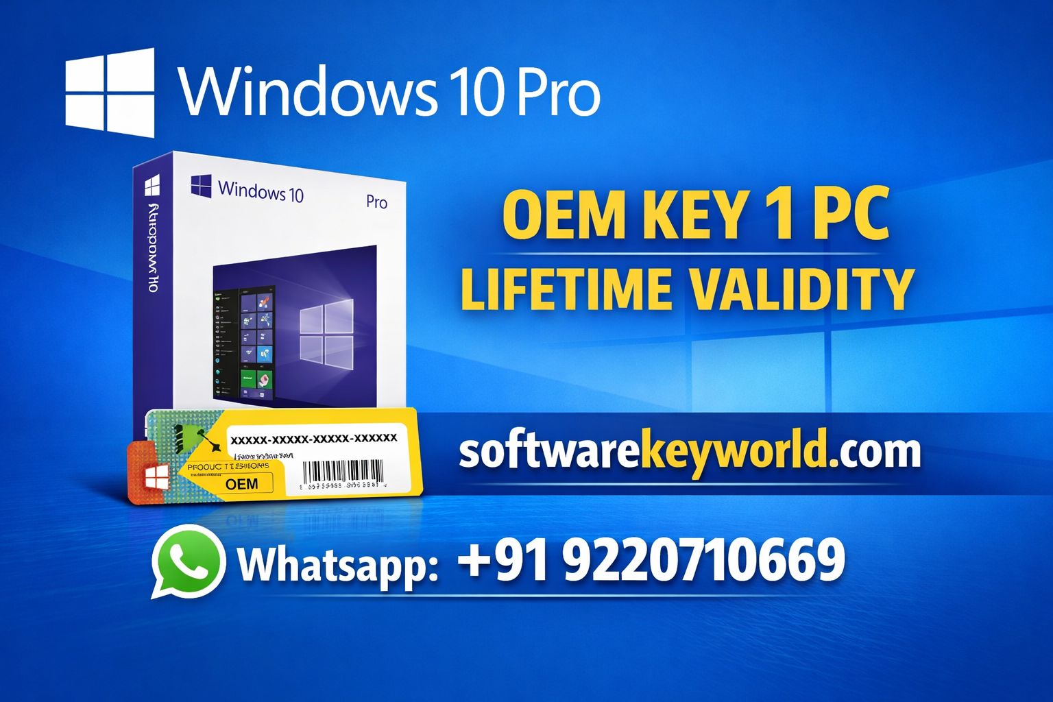 Windows 10 Pro OEM Key, Cheap Windows License India, Lifetime Windows Key, Buy Windows 10 Pro Online, Genuine Microsoft License, Windows 10 Pro OEM Key 1 PC Lifetime Validity,