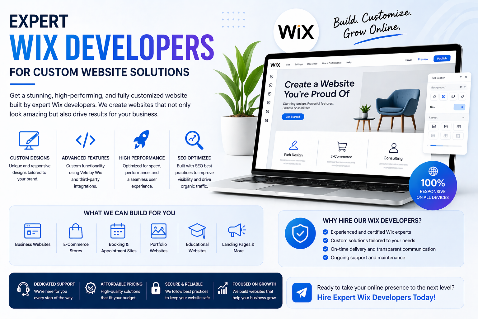 Hire Expert Wix Developers