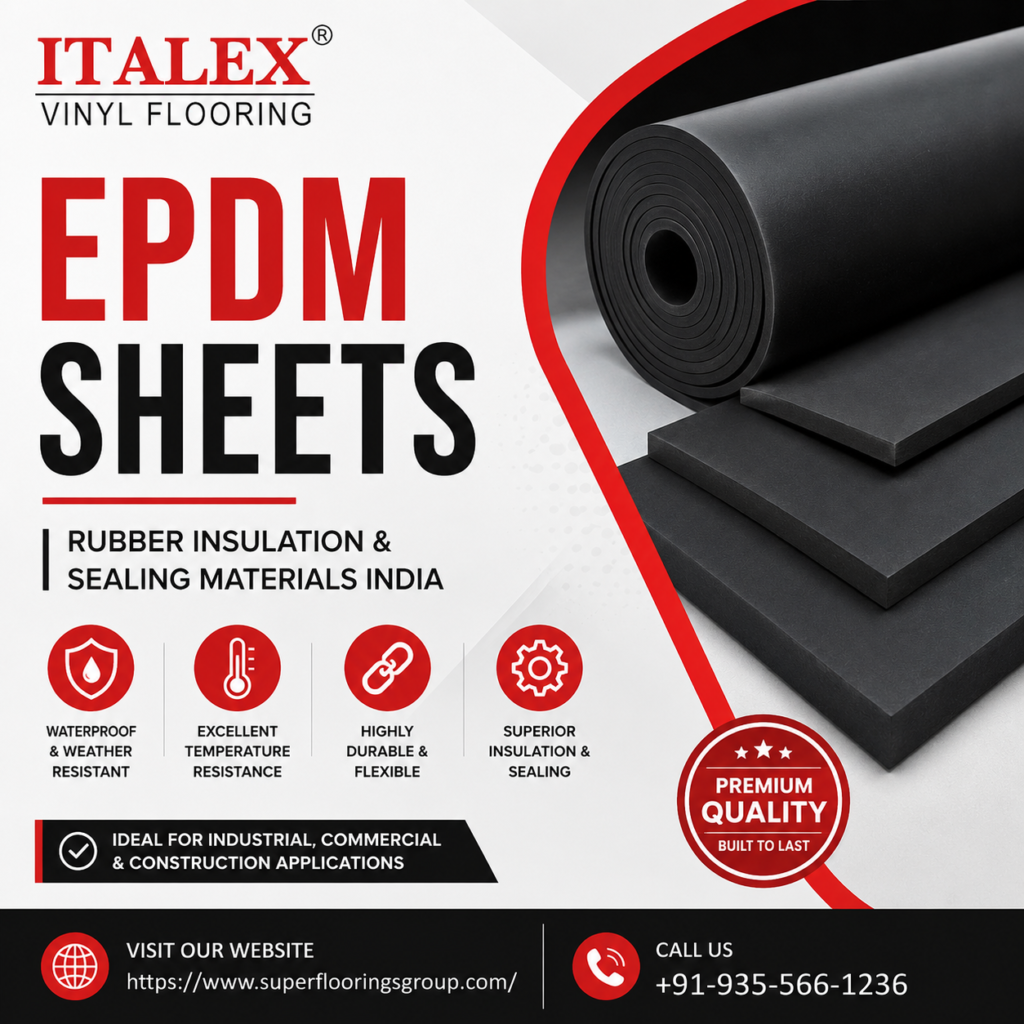 EPDM Sheets, EPDM rubber sheets, rubber insulation sheets, automotive sealing material, weather sealing rubber, industrial rubber sheets, EPDM manufacturer India