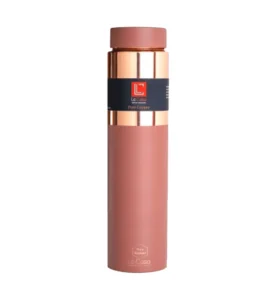Copper Water Bottle, Eco-Friendly Hydration, Greek Terracotta Design, Leak-Proof Bottle, Pure Copper Benefits