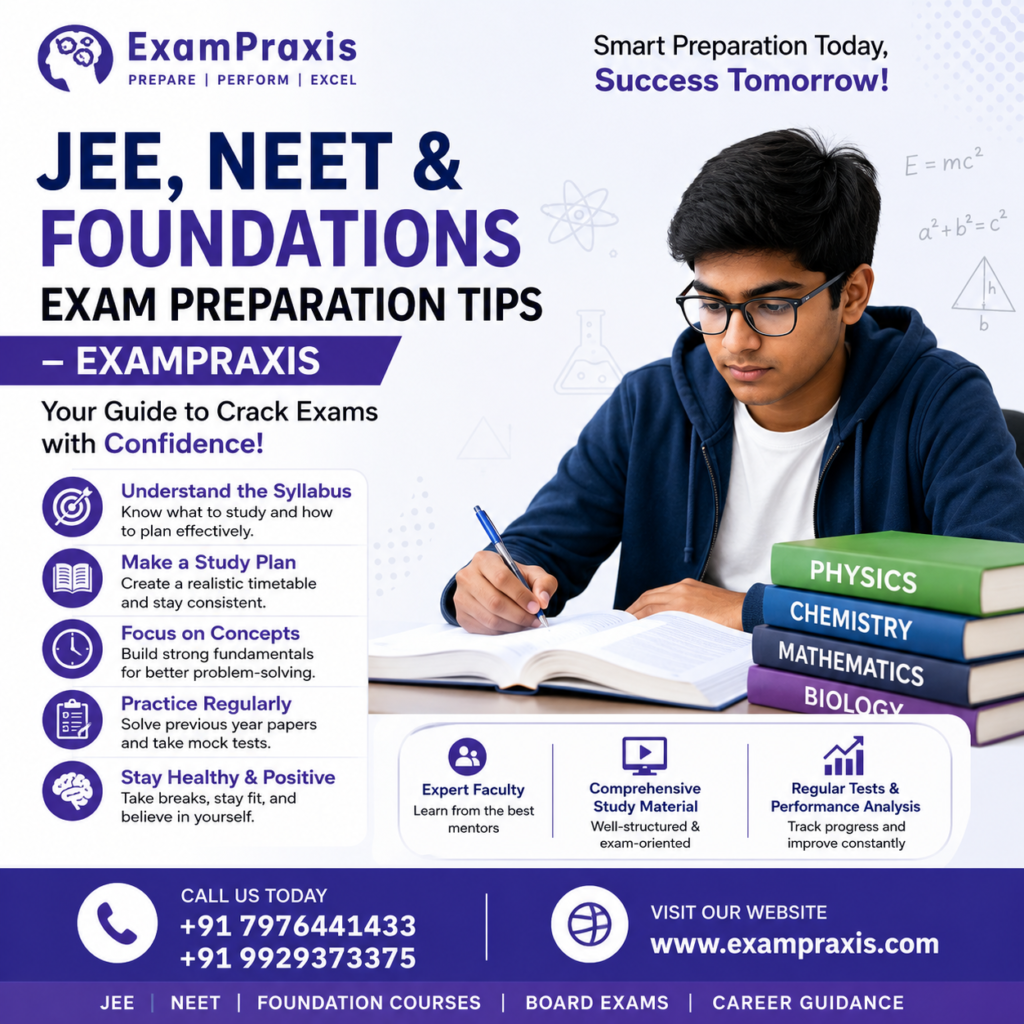JEE preparation tips, NEET exam strategy, Foundation course for Class 9 and 10, Competitive exam study plan JEE NEET coaching online, Best study material for JEE NEET, Time management for competitive exams, NEET Mock Test Series Online 2026, NEET Mock Test,Free Online Test Series, NEET Exam Preparation,JEE Mock Test, JEE Mock Test App, JEE Test Series, JEE Test Series App, JEE exam preparation app, JEE previous year papers, JEE Mains mock test,JEE Mains mock test free online 2026