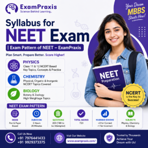 NEET syllabus, NEET exam pattern, Medical entrance preparation, NEET subjects, ExamPraxis NEET preparation, NEET preparation, NEET preparation platform