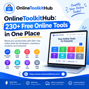 Online Toolkit Hub, Free Online Tools, Online Toolkit, PDF tools online, image tools online, SEO tools, Developer Tools, online tools, free online tools, PDF tools, image tools, developer tools, text tools, SEO tools