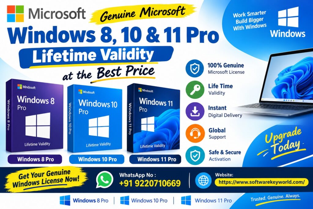 Windows Pro license key, lifetime activation, genuine Microsoft software, Windows 10 11 upgrade, affordable OS license