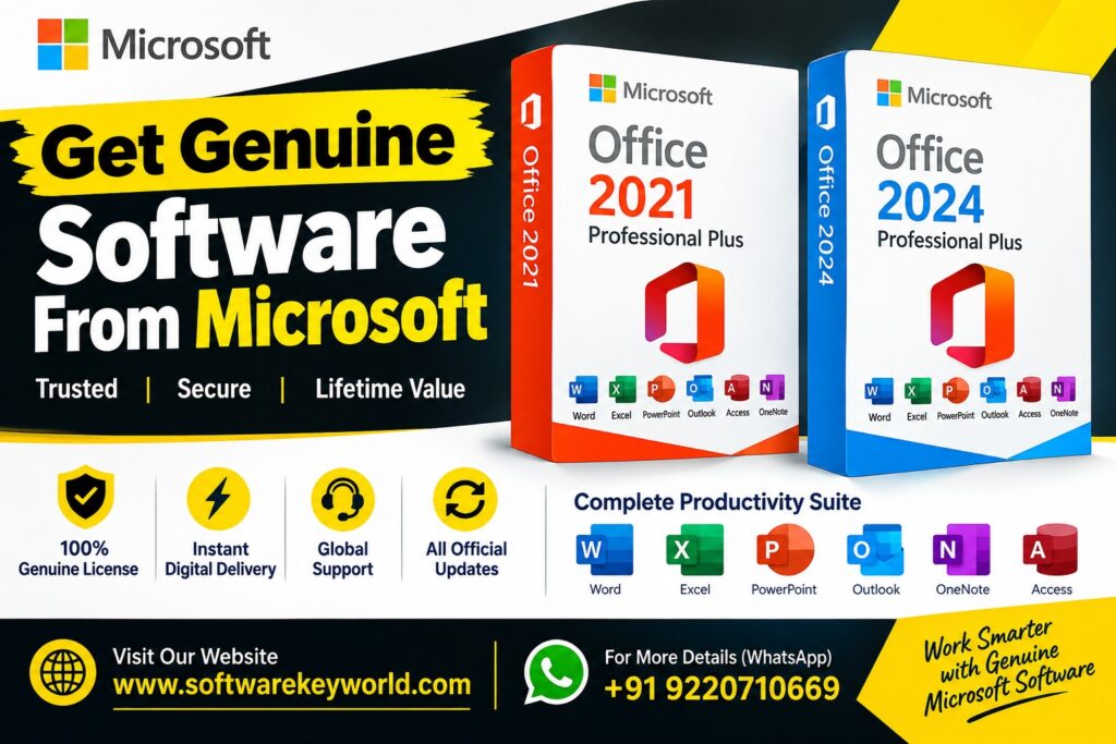 Microsoft Office 2021, Microsoft Office 2024, Genuine Microsoft software, Office lifetime license, Buy Office key, Office for Windows/Mac, Productivity software suite